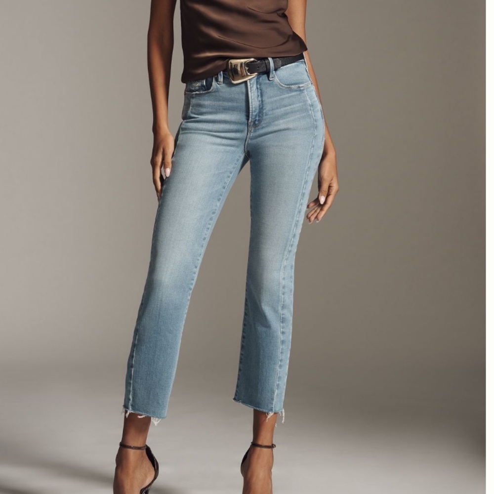 Good American soft tech good legs midrise straight